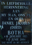 BOTHA Daniel Jacobs 1935-2004