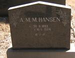 HANSEN A.M.M. 1893-1974