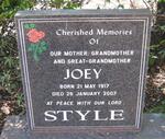 STYLE Joey 1917-2007