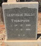 THOMPSON Gerthude Hulda 1898-1986