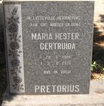 PRETORIUS Maria Hester Gertruida 1904-1976