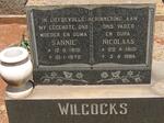WILCOCKS Nicolaas 1910-1984 & Sannie 1916-1972
