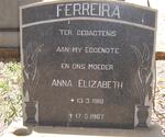 FERREIRA Anna Elizabeth 1918-1967