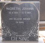 GIESING Magrietha Johanna 1919-1967