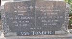TONDER Andries Johannes, van -1973 & Isabell Elizabeth -1965