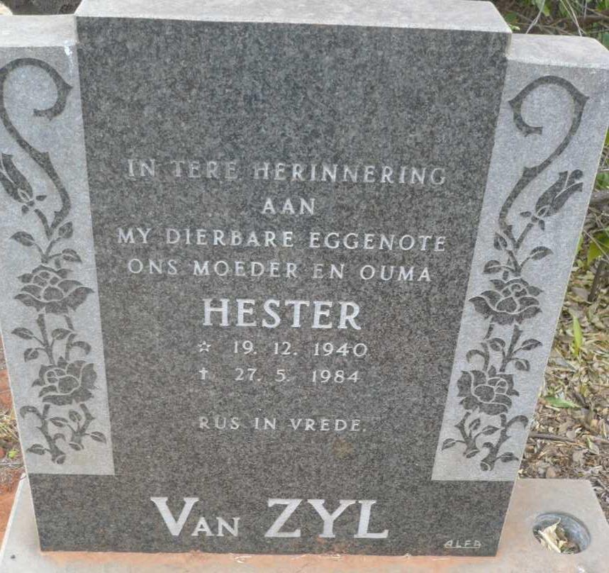 ZYL Hester, van 1940-1984