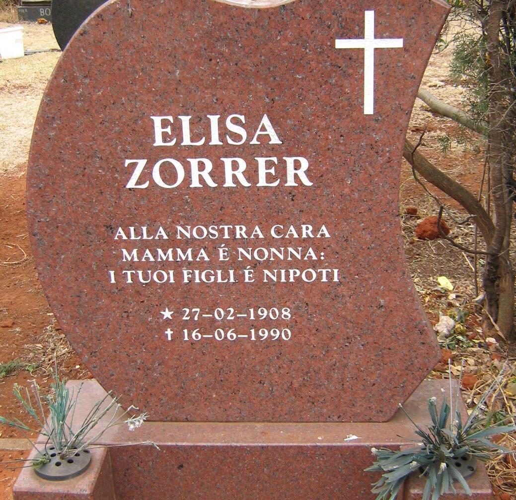 ZORRER Elisa 1908-1990