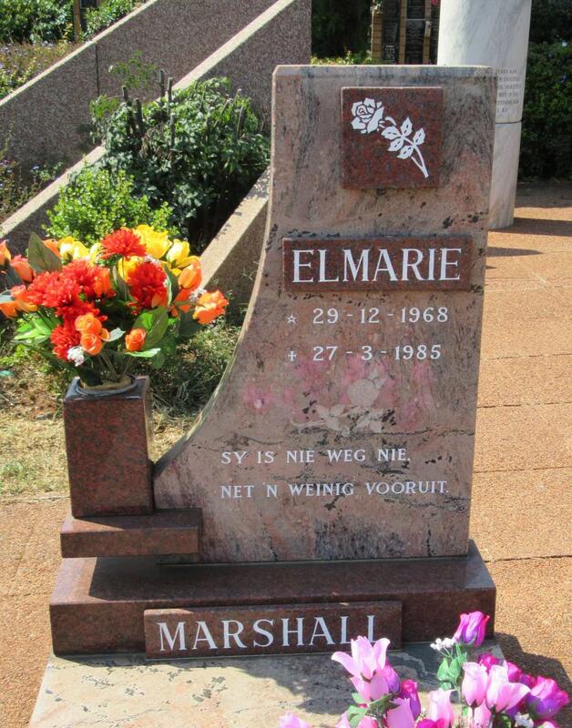 MARSHALL Elmarie 1968-1985