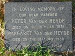 HEYDE Peter, van der -1981 & Margaret -1936