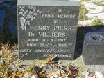 VILLIERS Henry Pierre, de 1917-1983