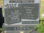 KEOWN Clifford Thomas 1921-1984 & Annie 1922-1994