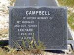CAMPBELL Leonard 1932-1995