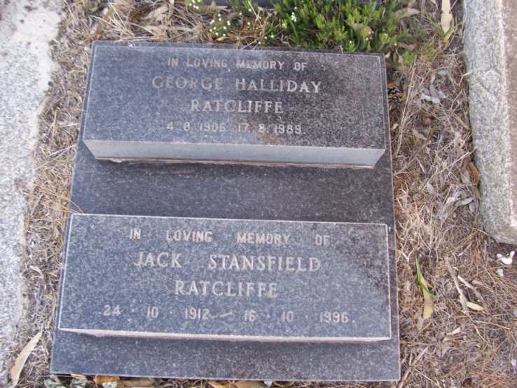 RATCLIFFE George Halliday 1906-1989 :: RATCLIFFE Jack Stansfield 1912-1996