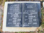 CUTTING Andrew William Melville 1909-1973 & Peggy Bess 1918-2003