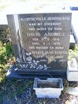 OOSTHUIZEN David Andries 1915-1976 & Maria Janet 1920-1997