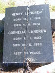 LANDREW Henry 1916-1972 & Cornelia 1923-1988