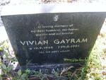 FRANK Vivian Gayram 1948-1981
