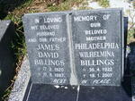 BILLINGS James David 1920-1987 & Philadelphia Wilhelmina 1922-2007