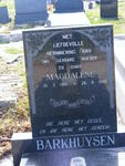 BARKHUYSEN Magdalene 1919-1986