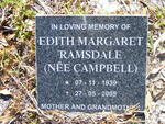 RAMSDALE Edith Margaret nee CAMPBELL 1939-2005