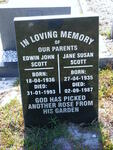 SCOTT Edwin John 1936-1993 & Jane Susan 1935-1987