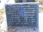 LEVENDAL Abraham 1930-2005 & Sophia 1928-1991