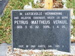 VERKUIL Petrus Mattheus 1932-1995