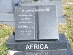 AFRICA Cynthia J.L. 1935-1995