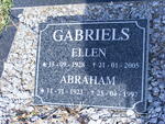 GABRIELS Abraham 1923-1997 & Ellen 1928-2005