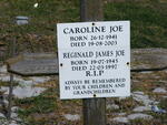 JOE Reginald James 1945-1997 & Caroline 1941-2003