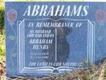 ABRAHAMS Abraham Henry 1939-1997
