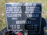 HENDRICKS Charles 1920-2007 & Elizabeth 1918-2000