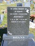 BHANA Jeffrey 1946-2004