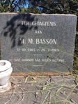 BASSON M.M. 1903-1969