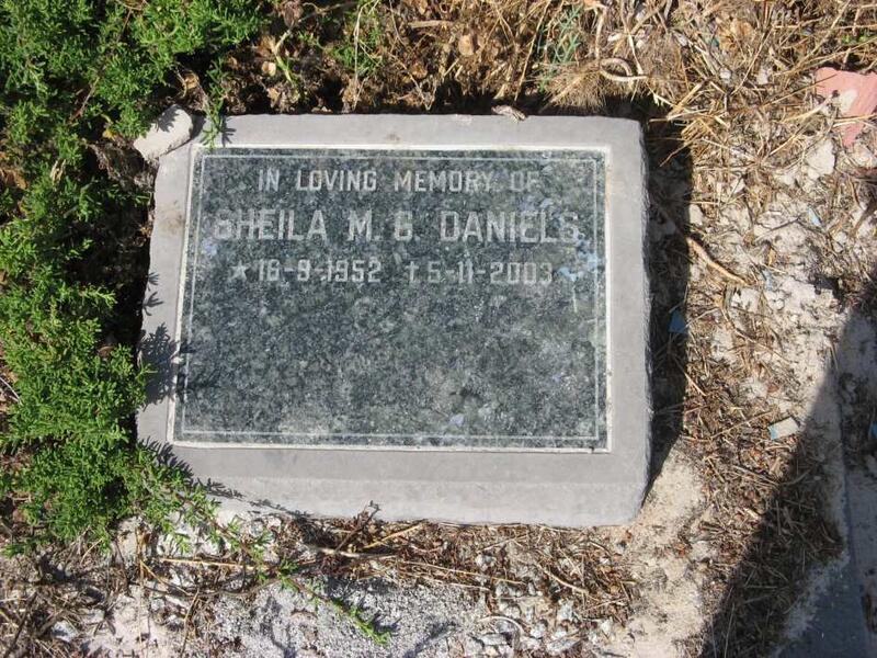 DANIELS Sheila M.S. 1952-2003