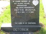 OCTOBER Hettie Rosina 1915-1999