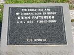 PATTERSON Brian 1985-2000