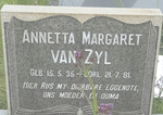 ZYL Annetta Margaret, van 1935-1981