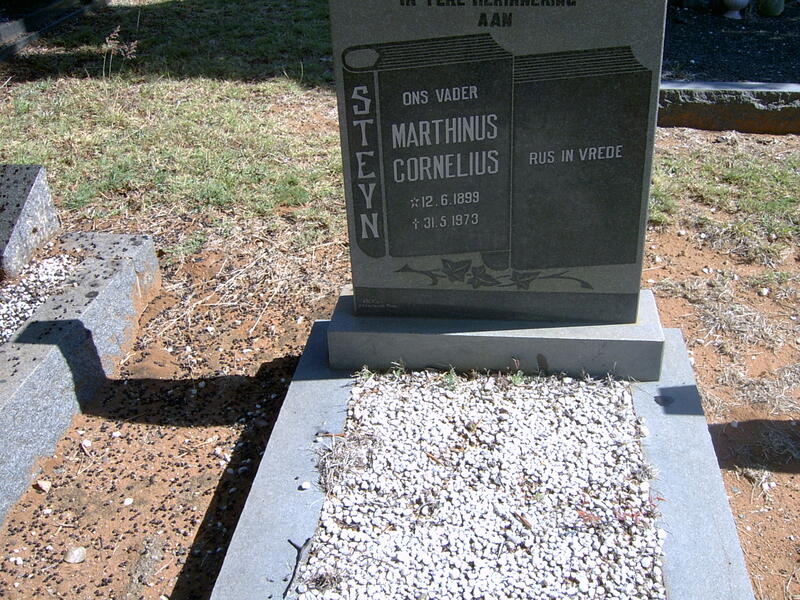 STEYN Marthinus Cornelius 1899-1973