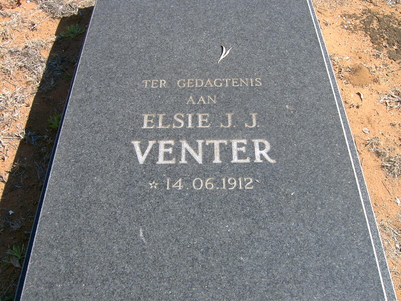 VENTER Elsie J.J. 1912-