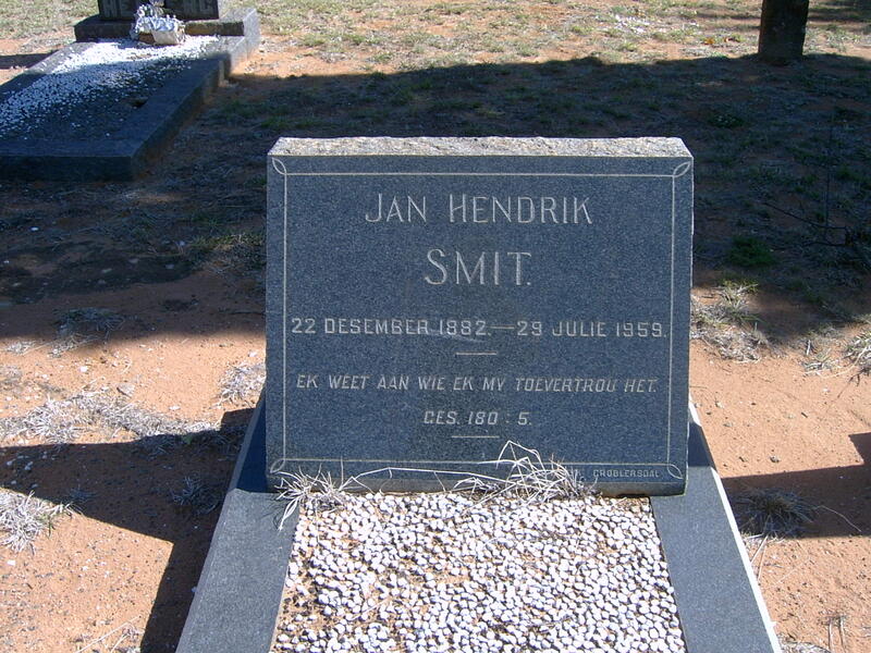 SMIT Jan Hendrik 1882-1959