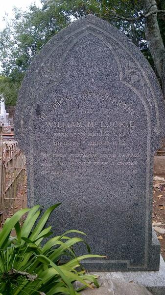 McLUCKIE William 1797-1882