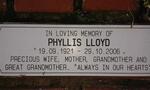 LLOYD Phyllis 1921-2006