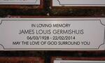GERMISHUIS James Louis 1928-2014