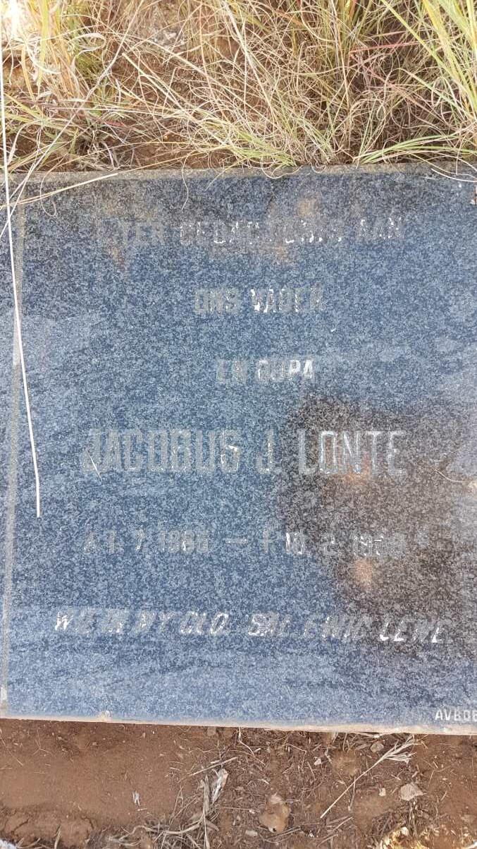 LONTE Jacobus J. 1865-1928