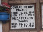 ISAACS Conrad Henry 1910-1987 & Hilda Francis 1911-2001