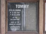 TOMMY Colin Mark 1961-2009