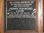 LOUW Henry Raymond 1953-2001