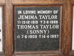 TAYLOR Thomas 1908-1997 & Jemima 1910-1988