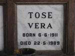 TOSE Vera 1911-1989